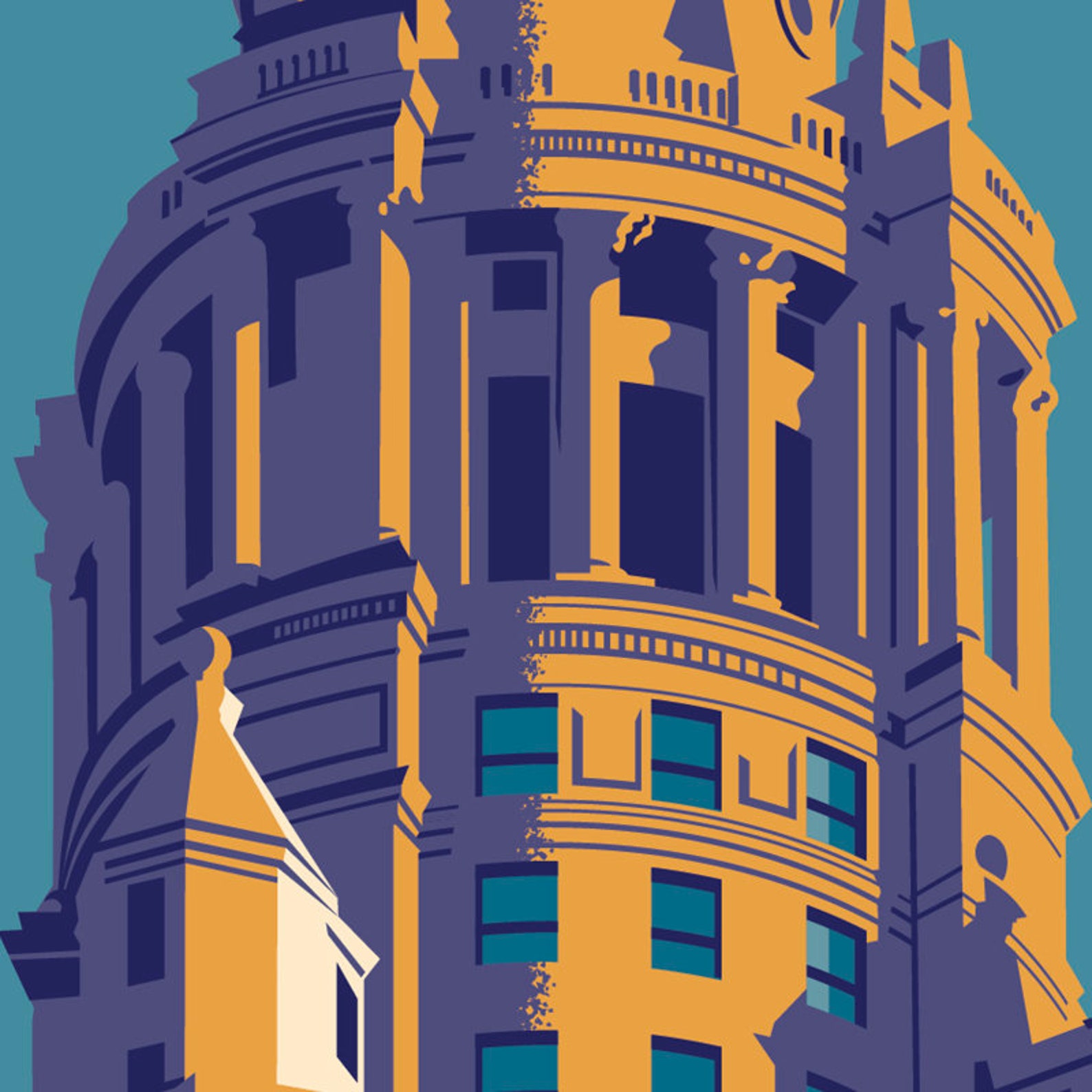 Cleveland Poster Cleveland Wall Art Cleveland Art Print Etsy