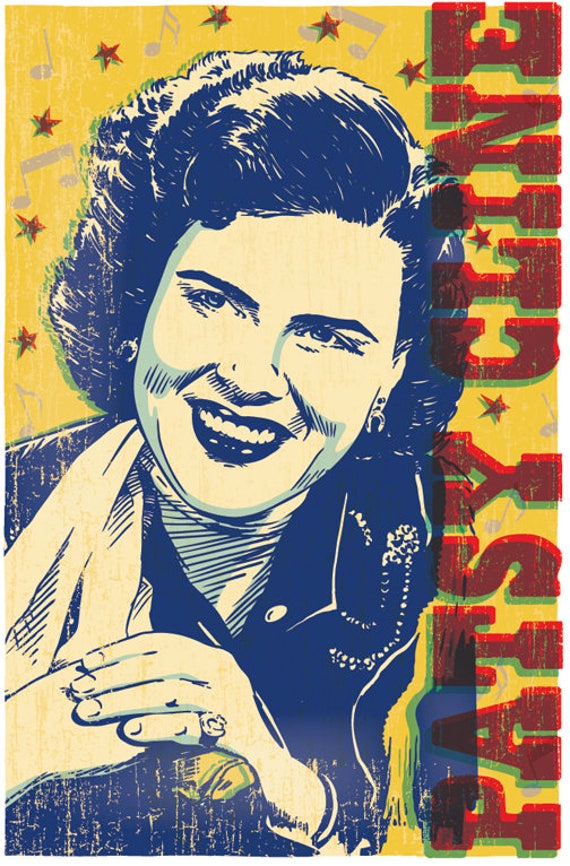 Patsy Cline Patsy Cline Poster Patsy Cline Wall Art Patsy | Etsy