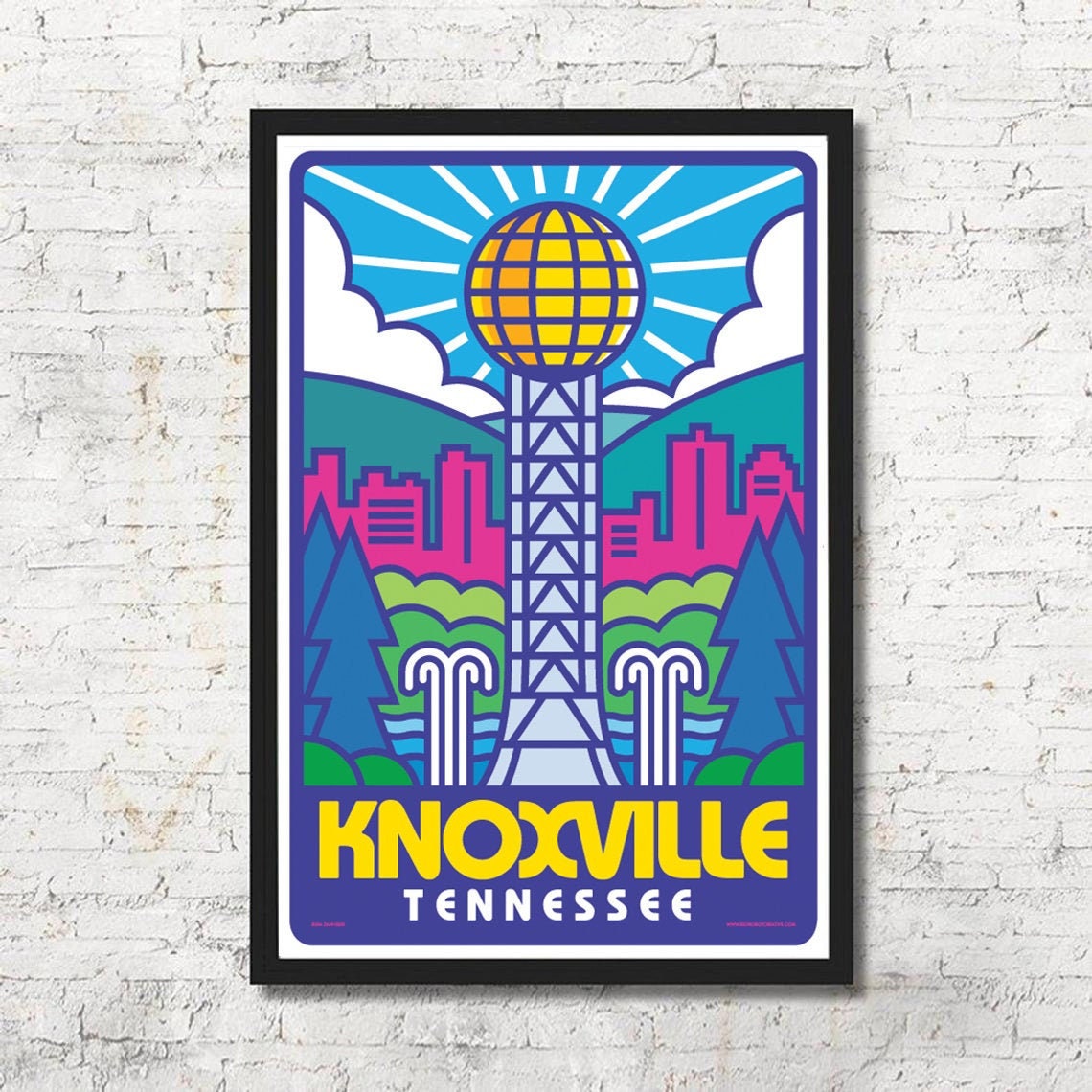Knoxville Poster Knoxville Wall Art Knoxville Print Etsy