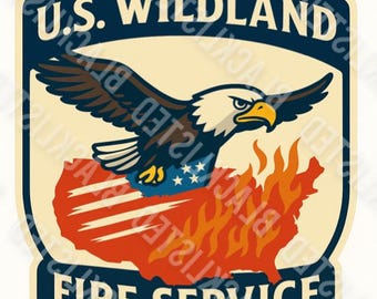U.S. Wildland Fire Service Sticker