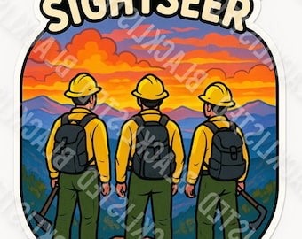 Underpaid Sightseer Sticker