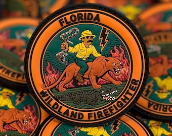 3” PVC Patch + Sticker-Florida Wildland Firefighter