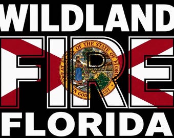 Wildland Fire Florida Flag Sticker