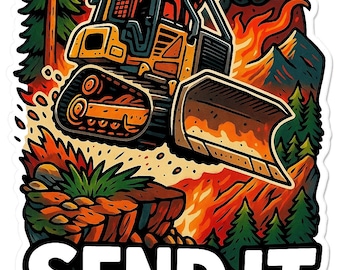 Send It Dozer Sticker