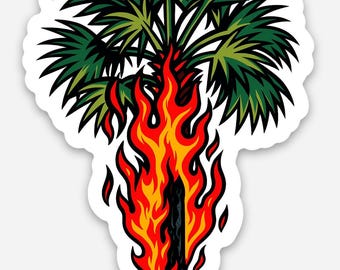 Sizzling Sabal Sticker