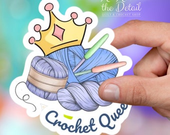 Crochet Queen Sticker