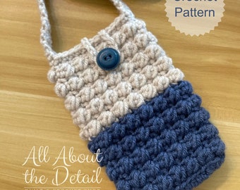 Crochet Phone Bag Crochet Purse Boho Crochet Phone Pouch Shoulder Crossbody Crochet Pattern Shoulder Bag Sling Bag Summer Cellphone Purse