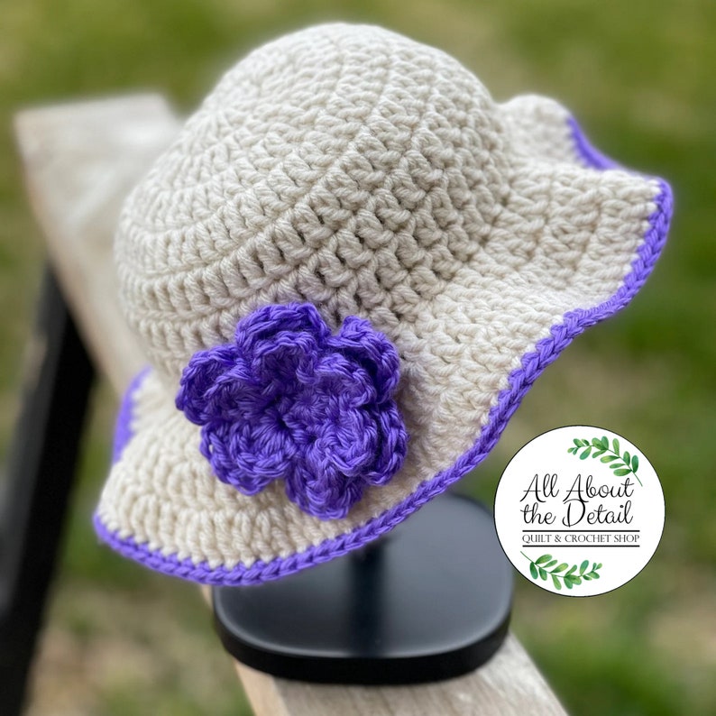 Crochet Newborn Hat, Crochet Baby Girl Hat, Crochet Baby Sun Hat, Baby ...
