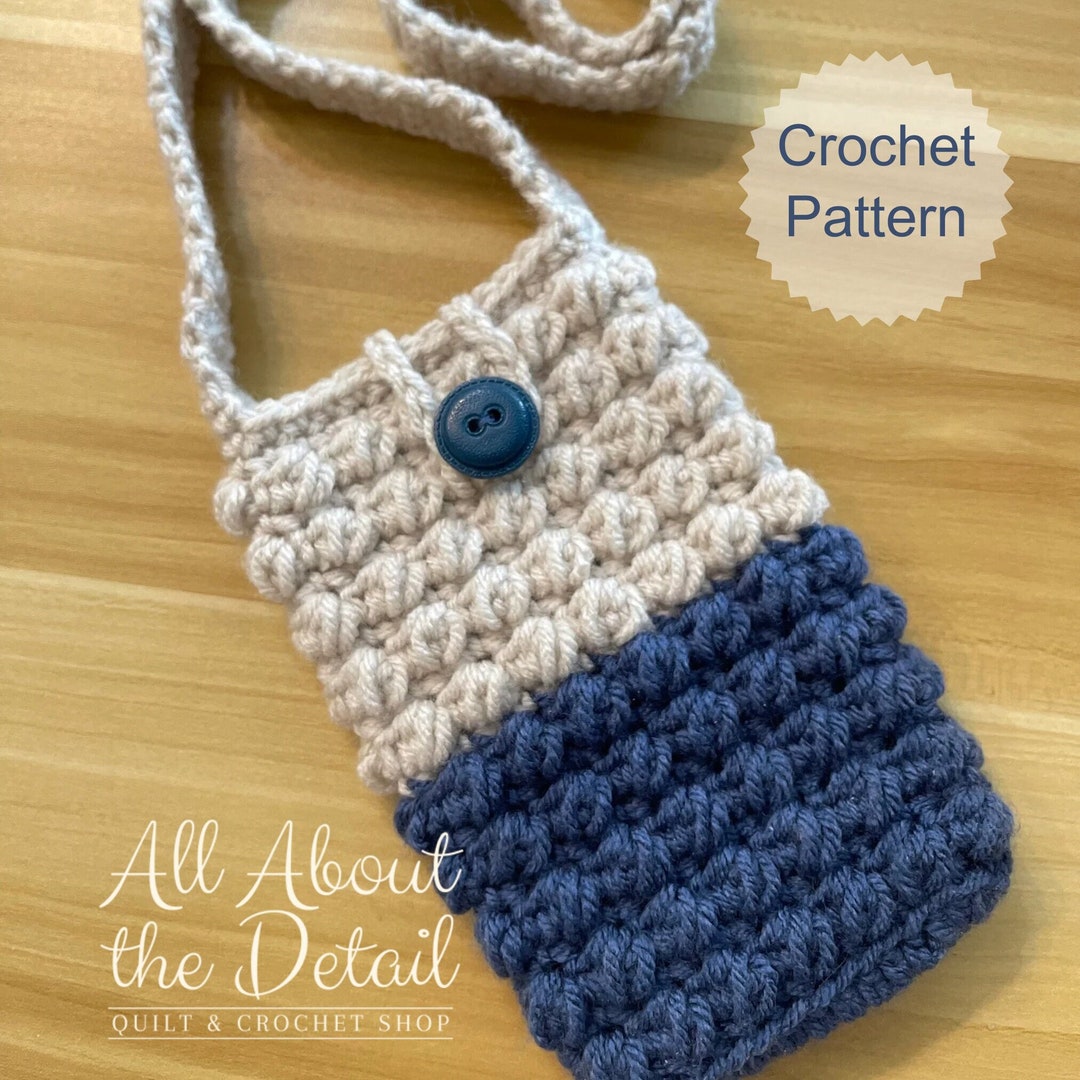 Crochet Phone Bag Crochet Purse Boho Crochet Phone Pouch Shoulder ...
