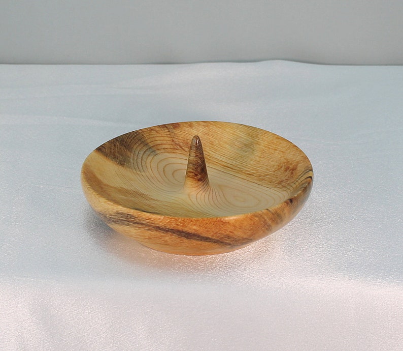 Wood Ring Holder Wooden Ring Dish Five Year Anniversary Gift Etsy