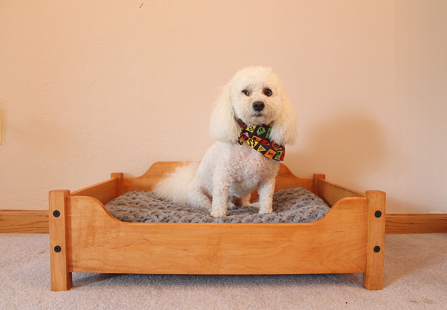 Dog Bed Wooden Doggie Wood Furniture Beds For Dogs Pets Etsy
