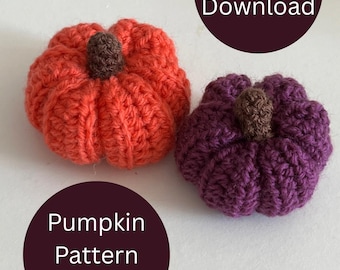 Crochet pumpkin pattern PDF