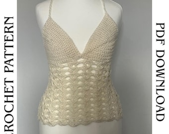 Summer top- crochet pattern pdf document