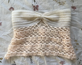 Summer tube top crochet pattern digital PDF