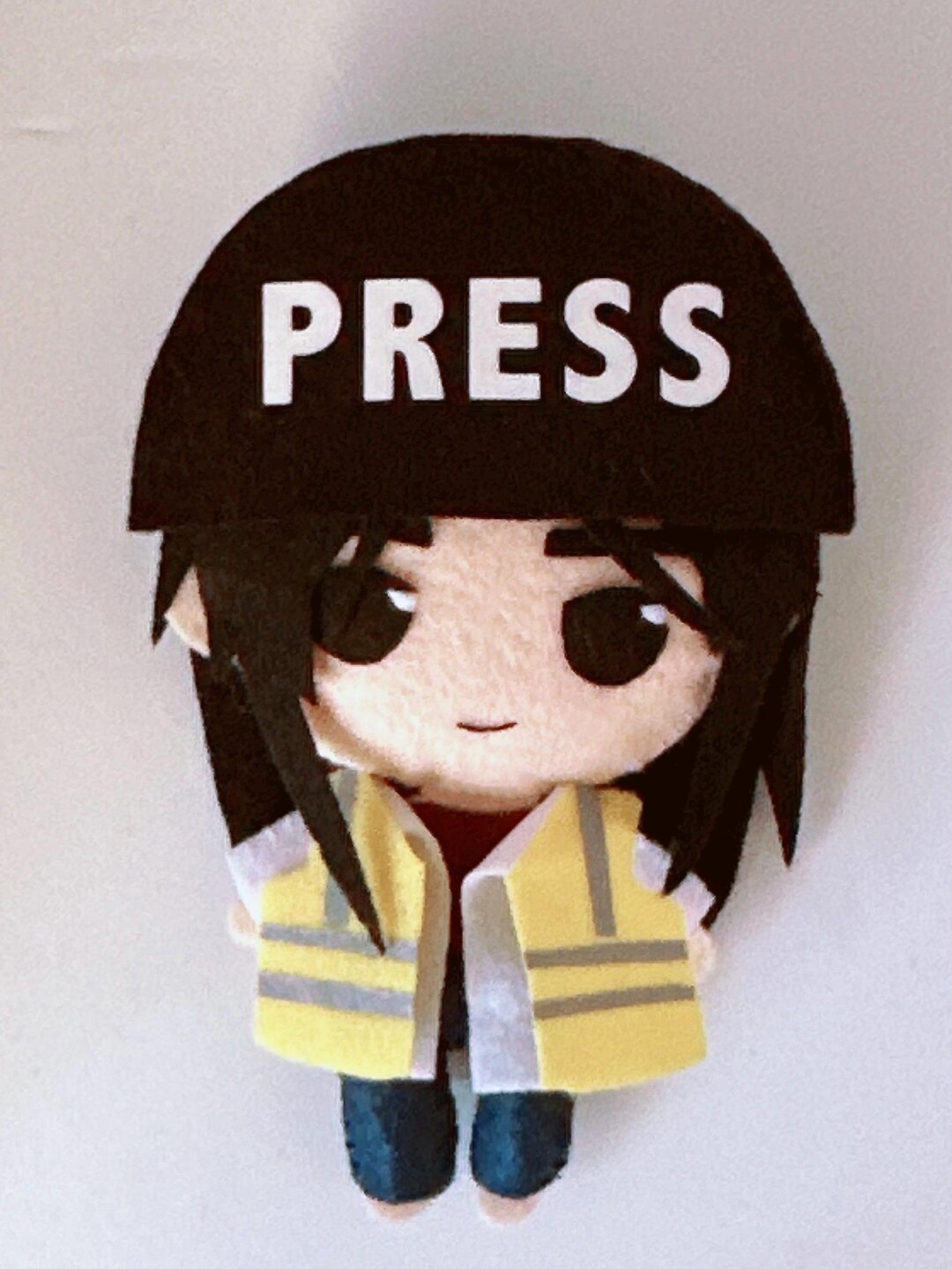 Custom Journalist Plush Charm | Handmade Reporter Mini Doll - Etsy