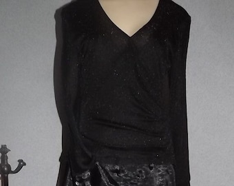 Vintage Black 1980's/ 1990's  Dressy Cocktail Dress Medium