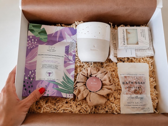 Gentle Recovery Gift Box – Postpartum Care Package | Maternity Wellness Set | New Mom Self Care Gift | Natural Luxury Mama Box