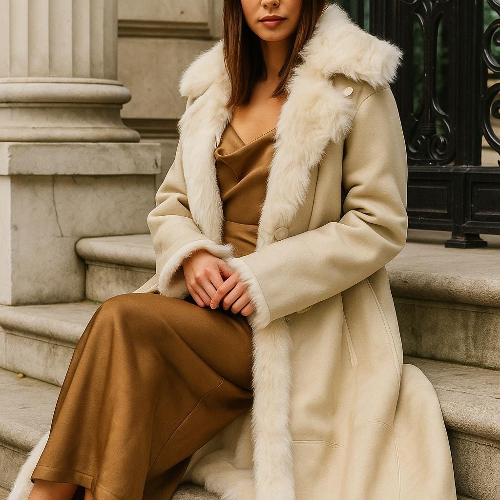 サガミンク　ロイヤル　VITO NACCI ダークブラウン ロングファーコート Russian fur coat - Etsy 日本