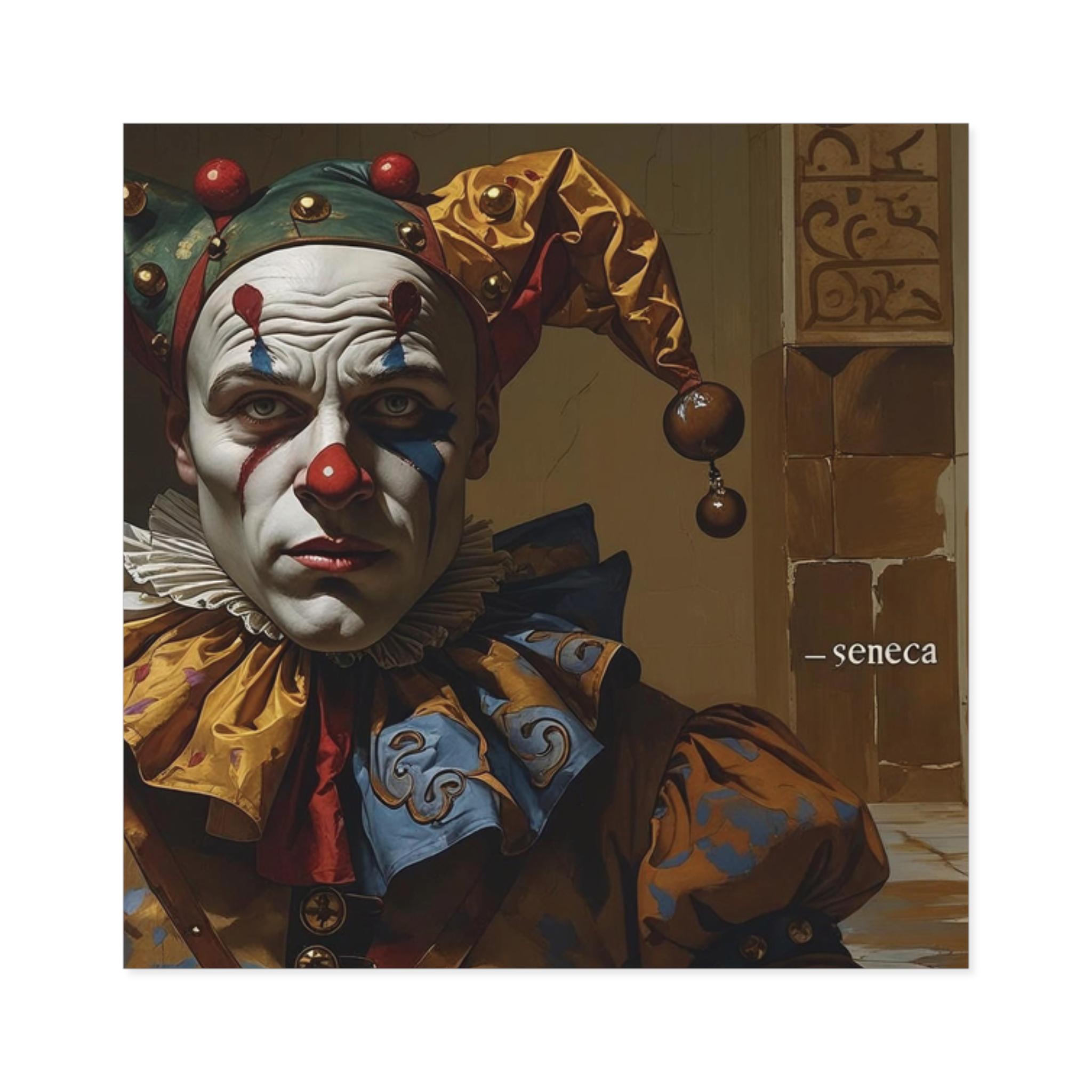 Jester Sticker Seneca Stoicism Jester Sticker: Waterproof Philosophy Laptop Decal - Etsy