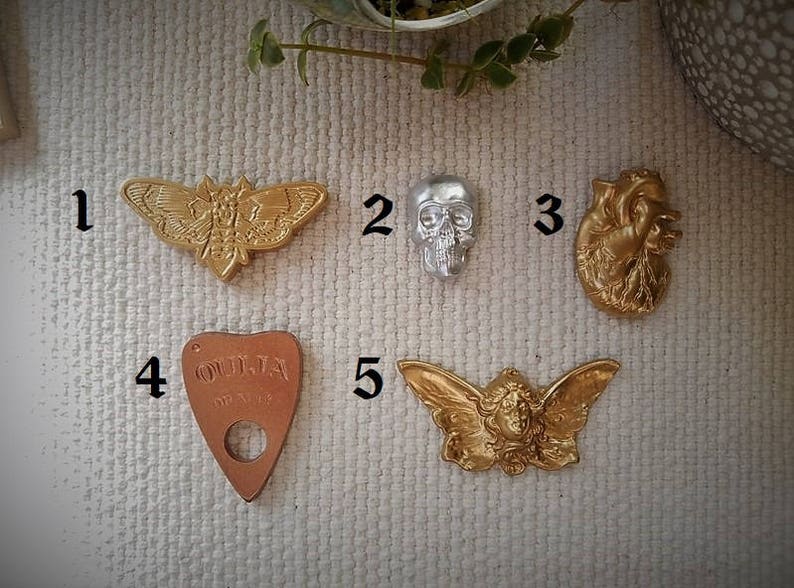 planchette magnets novilty gifts Magnet Sets Skull magnets Death head moth magnet alien magnets heart magnets gypsy magnets