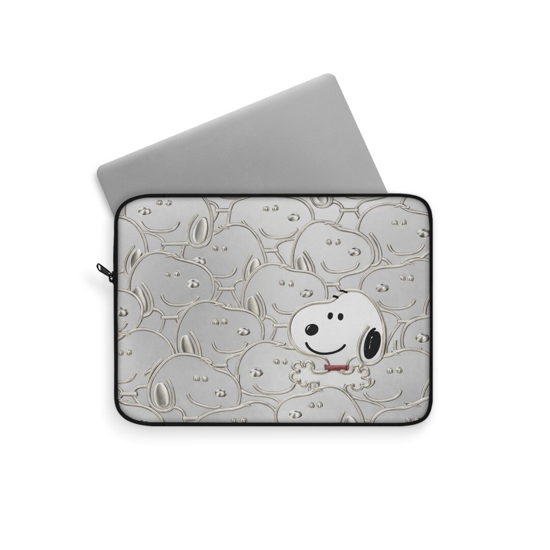 Snoopy Monitor Tech Custom Snoopy Pattern Laptop Sleeve | Patterned Character Face Tech ...