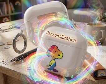 Custom Rainbow Snoopy  AirPod Case | Personalized AirPods Case