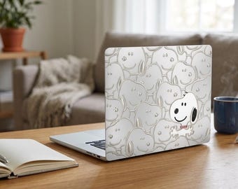 Snoopy Pattern MacBook Case | Peanuts Dog Cartoon Laptop Sleeve