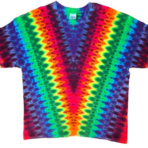 Long Sleeve Tie Dye Rainbow V Pleat Tee Shirt - Etsy