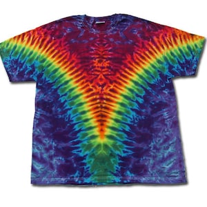 Short Sleeve V Flair Tie Dye