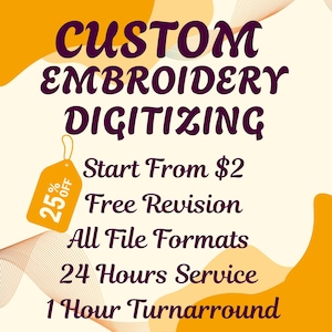 Custom Embroidery Digitizing Service | Machine Embroidery Files