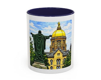Golden Dome Notre Dame Basilica Mug | Accent Coffee Mug