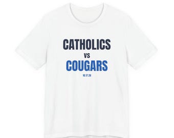 Catholics vs Cougars T-Shirt | Notre Dame vs BYU Football Shirt