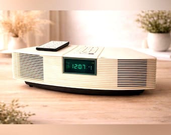 Radio despertador Bose Wave AWR1-1W AM/FM con control remoto. Probada y funcionando. Año 1993.
