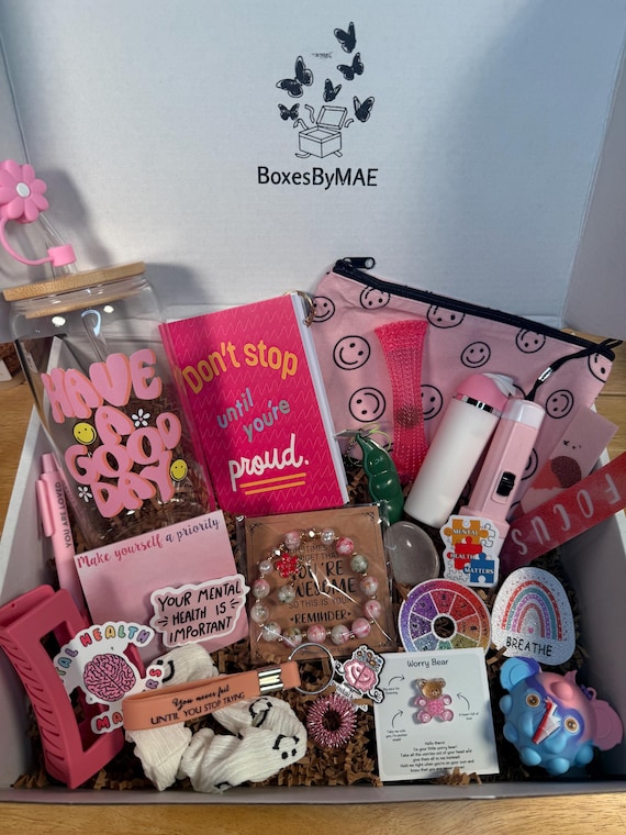 Mental Health Care Mystery Box for Teens/Tweens: Anxiety Relief, Positivity