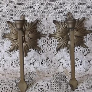Vintage, time worn metal sconces, rustic chic