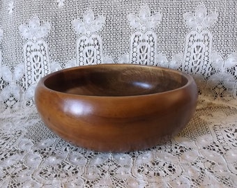 Farmhouse decor, Vintage wood bowl