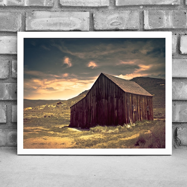 Old Barn Print - Bodie Photography - Deserted Town - Ghost Town -  Digital Photography - Photography Download - Digital Print