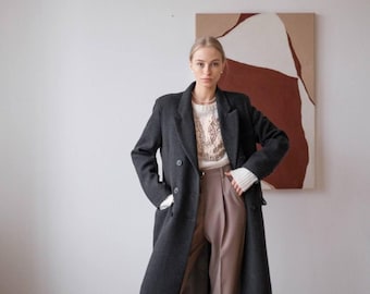 Long Winter Coat, Winter Wool Overcoat for Women