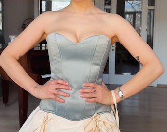 Handmade Satin Corset Top