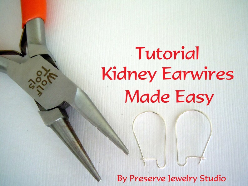 Beading Tutorial, Ear Wire Tutorial, Kidney Ear Wires, How to Make Ear