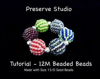 Beaded Beads Tutorial (PDF Pattern)