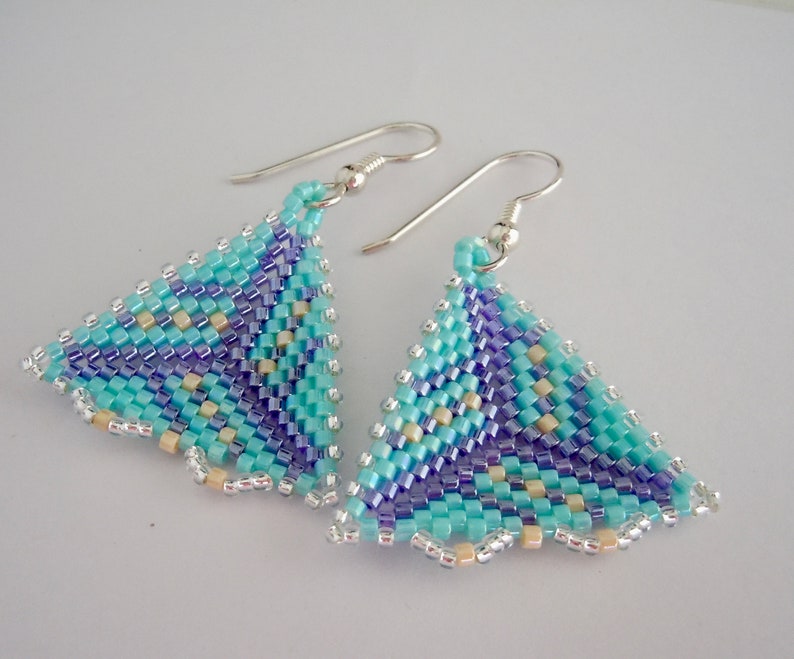 Peyote Earring Pattern Seed Bead Pattern Delica Bead Delica Etsy