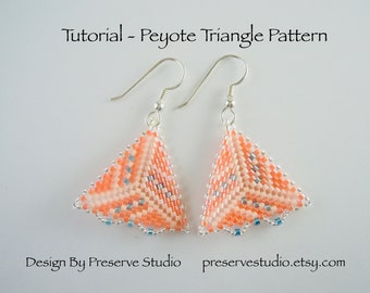 Peyote Earring Pattern, Seed Bead Pattern, Delica Bead, Delica Bead Pattern, Beading Tutorial, Peyote Stitch, Earring Tutorial