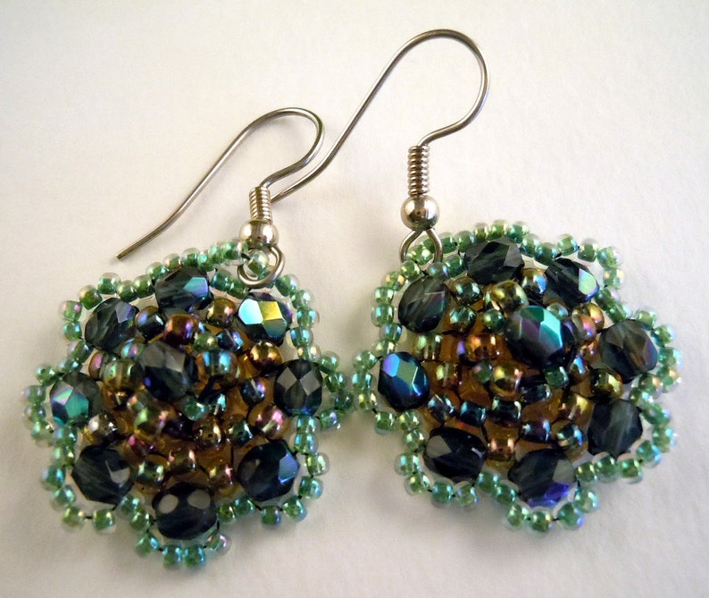 Seed Bead Tutorial Earring Tutorial Earring Pattern Seed - Etsy