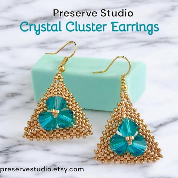 Peyote Earring Tutorial, Delica Bead Pattern