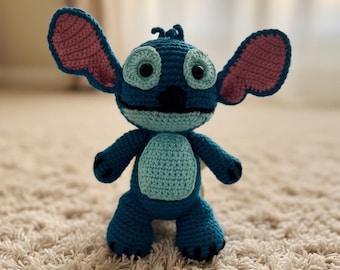 Amigurumi Stitch Crochet Pattern | Lilo & Stitch Blue Alien Plush | Cute Disney Inspired Amigurumi Toy | Digital Download | Christmas Gift |