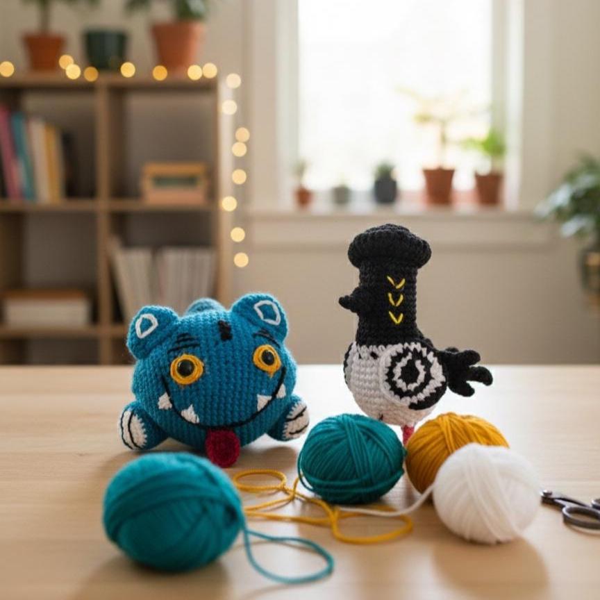 Crochet Derpy Tiger & Sussie Pattern PDF | Kpop Demon Hunters