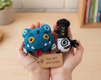 Crochet Derpy Tiger & Sussie Patrón PDF / Kpop Demon Hunters Plush / Huntrix Group Patrón Amigurumi / Descarga Digital /