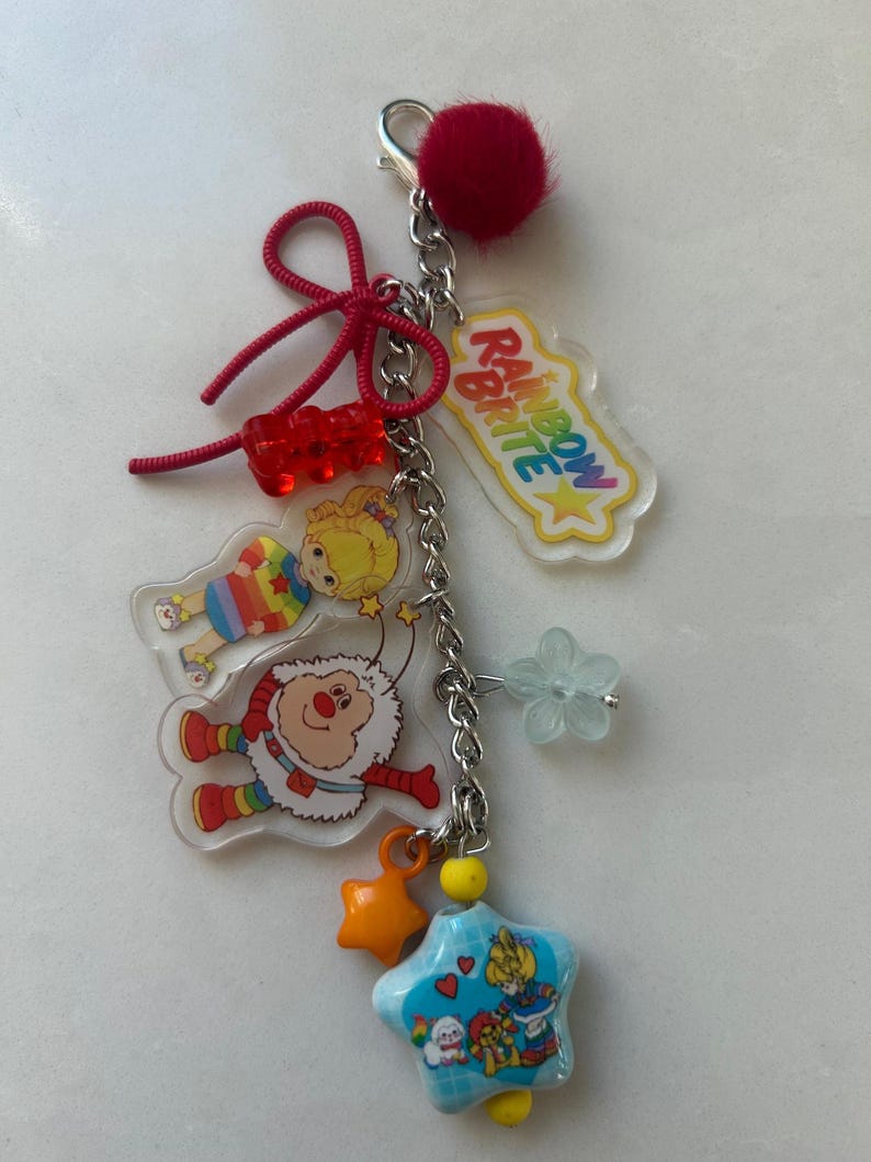 Nostalgic 80s, 90s, and 2000s Acrylic Bag Charms Version 1
