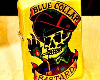 Saldatore colletto blu, accendino Zippo